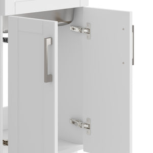 English Elm Hennessy - Stylish 20" Laundry Cabinet With Stainless Steel Sink & Chrome Faucet For Easy Cleaning B136P158796