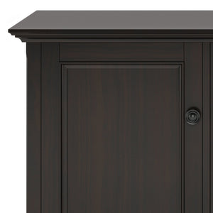 English Elm Amherst Wide 3-Door Storage Cabinet - Handcrafted Hickory Brown With Adjustable Shelves & Style B136P158350