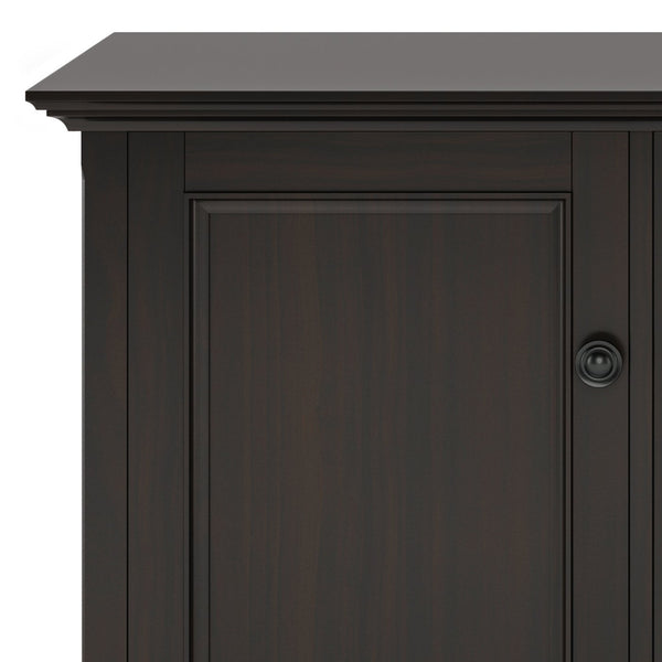 English Elm Amherst Wide 3-Door Storage Cabinet - Handcrafted Hickory Brown With Adjustable Shelves & Style B136P158350