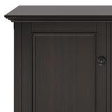 Amherst Wide 3 Door Storage Cabinet Hickory Brown B136P158350 Hearth and Haven