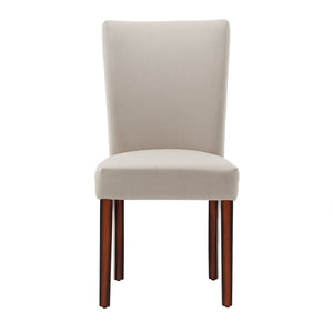 Homelegance By Top-Line Harmonn Upholstered Parsons Dining Chairs (Set of 2) Espresso Rubberwood