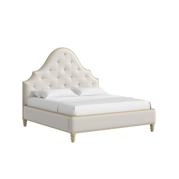 A.R.T. Furniture Haven Upholstered King Bed in Sundrch Oak - Modern Design, Durable Comfort, Elevate Your Bedroom Style 339126-2325