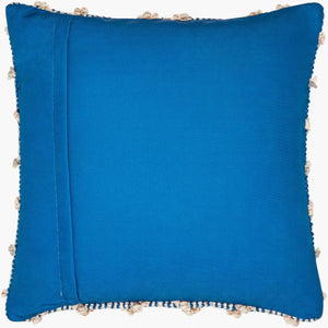Surya Nacka Eco-friendly 18" Accent Pillow Kit - Durable, Lightweight, Artisan-made For Cozy Cottage Style Ivory Recycled Pet Yarn,Polyester Nka001-2020d