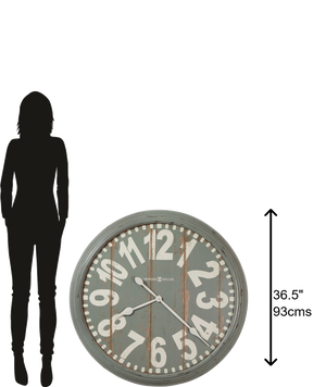 Hekman Furniture 625738 Quade Oversized Wall Clock - Rustic Blue-gray Design For Gallery Walls & Cozy Spaces  Quade Gallery Wall Clock 625738