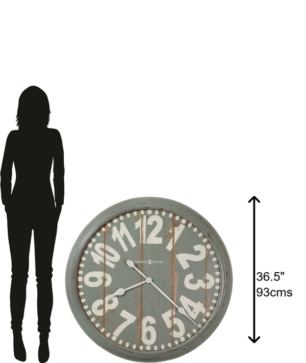 Hekman Furniture 625738 Quade Oversized Wall Clock - Rustic Blue-gray Design For Gallery Walls & Cozy Spaces  Quade Gallery Wall Clock 625738