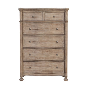 Higgins Street 5-Drawer Chest Brown with Woodland Stone Finish P349124 Pulaski Furniture