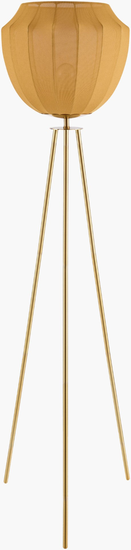 Livabliss Nokomis Art Deco Iron Floor Lamp with Linen Shade for Living Room Ambiance NKM-001