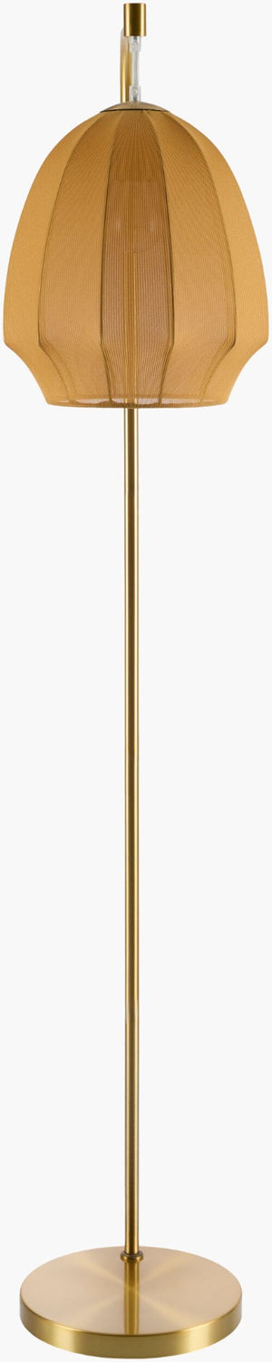 Livabliss Nokomis Art Deco Iron Floor Lamp with Linen Shade for Reading Nooks and Home Offices NKM-004