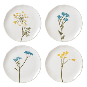 Lenox Wildflowers Tidbit Plates, Set of 4 White, WHITE STONEWARE 896639