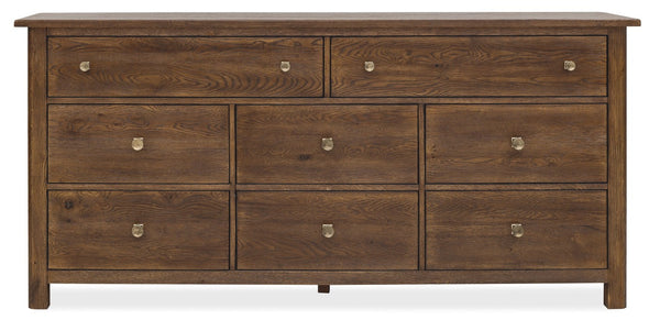 Hooker Furniture Driftwood Buckboard Eight-Drawer Dresser With Cedar-Lined Drawers, Jewelry Tray & Rustic Distressing Medium Wood 6820-90202-85