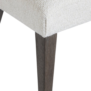 Bernhardt Bernhardt Outline Side Chair With Performance Fabric, Wire-Brushed Oak Legs, Modern Casual Comfort 360543