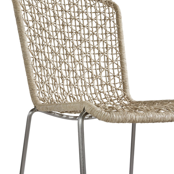 Bernhardt Bernhardt Carmel All-Weather Bar Stool — Hazelnut Twisted Abaca Wicker On Powder-Coated 304 Steel X03584