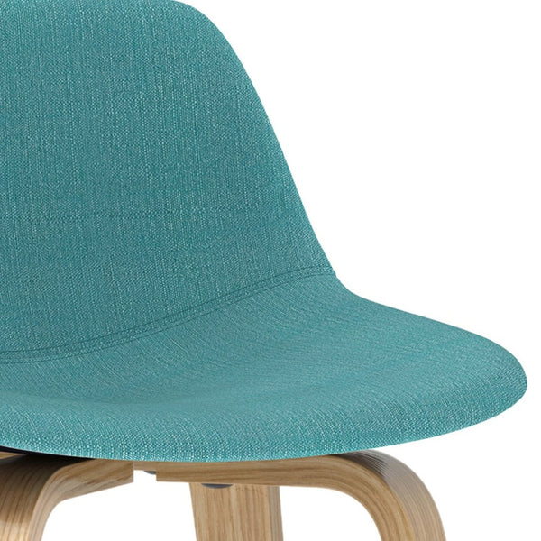 English Elm Randolph Mid-Century Modern Aqua Blue Bentwood Counter/Bar Stools Set Of 2 For Stylish Dining B136P159450-GIGA