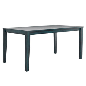 Homelegance By Top-Line Lorren 60-inch Rectangular Dining Table Blue Rubberwood