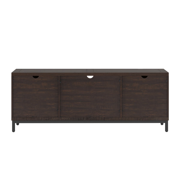 Homelegance By Top-Line Brennen TV Stand for TVs up to 65" Brown Wood