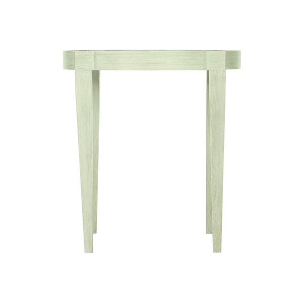 Bernhardt Bernhardt East Hampton Solid Ash End Table - Cerused Linen Top, Tapered Legs, Neo-Traditional Accent (98) 395121