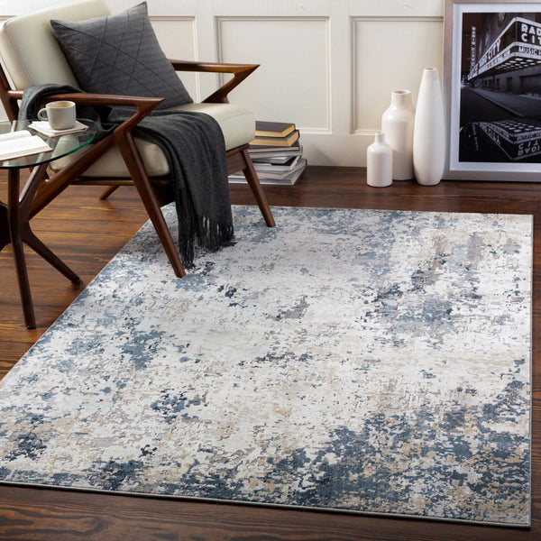 Livabliss Norland Mid-century Modern Large Area Rug Polypropylene Blend for Living Room Light Slate, Ch 7'10" x 10' NLD2300-71010