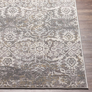Livabliss Norland Traditional High Low Pile Area Rug Polypropylene Woven Texture Living Room Medium Gray, Gr 10' x 13'11" NLD2315-1014