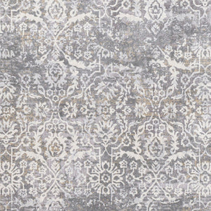 Livabliss Norland Traditional High Low Pile Area Rug Polypropylene Woven Texture Living Room Medium Gray, Gr 10' x 13'11" NLD2315-1014