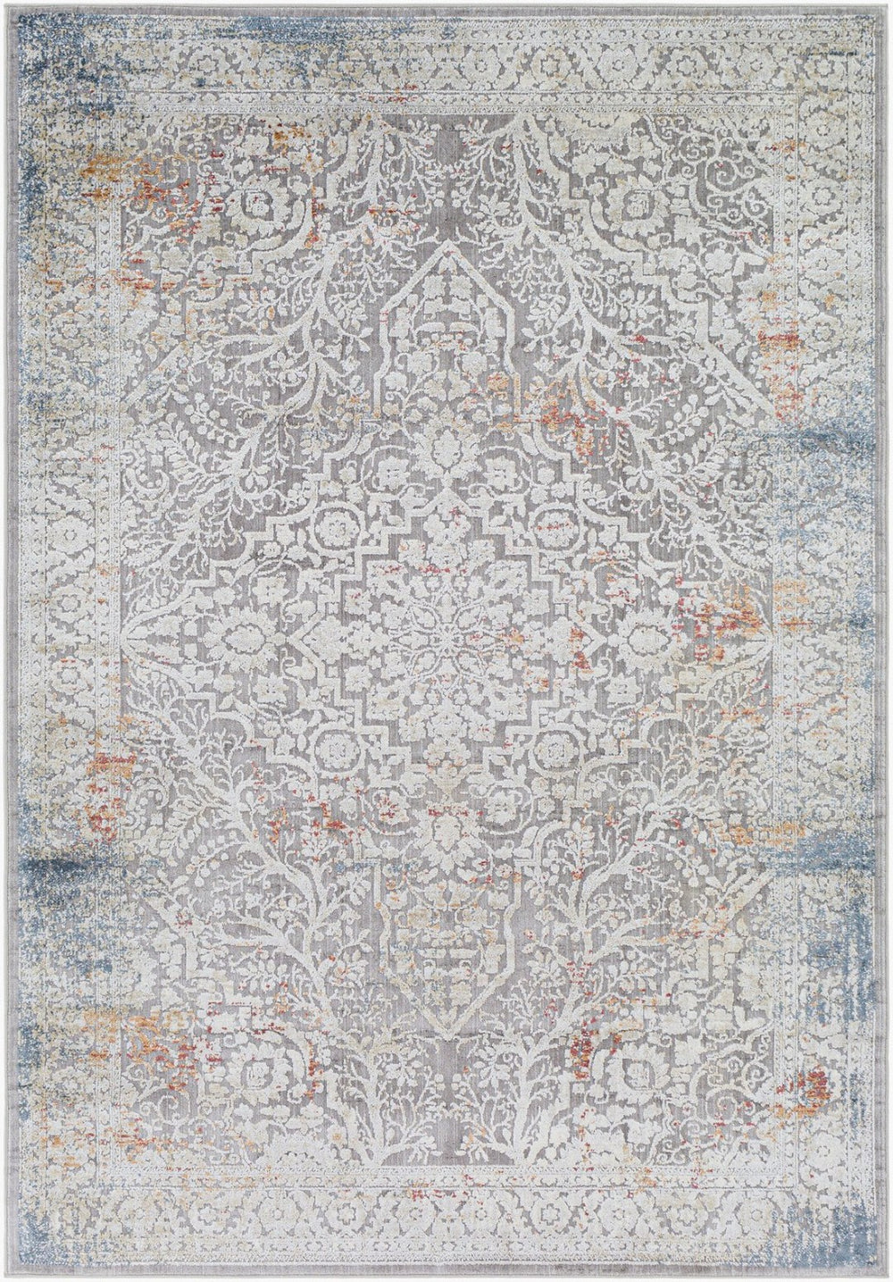 Livabliss Norland Traditional Area Rug Machine Woven Polypropylene Blend for Large Living Rooms Medium Gray, Gr 8'10" x 12' NLD2316-912