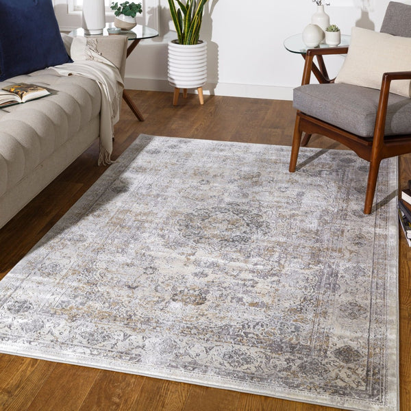 Livabliss Norland Traditional Area Rug Machine Woven Polypropylene Polyester Blend for Formal Rooms Medium Gray, Gr 12' x 15' NLD2318-1215
