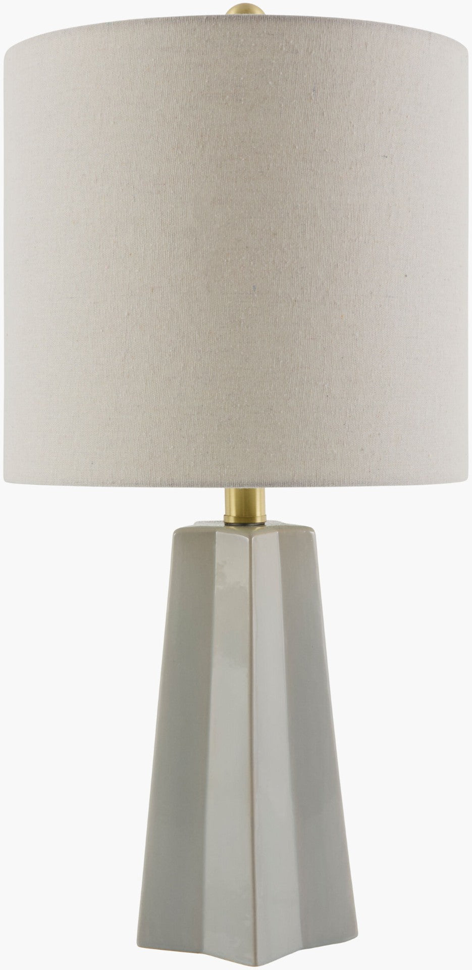 Livabliss Stellan Ceramic Base Accent Lamp with Linen Shade for Bedside or Console Tables NLL-006