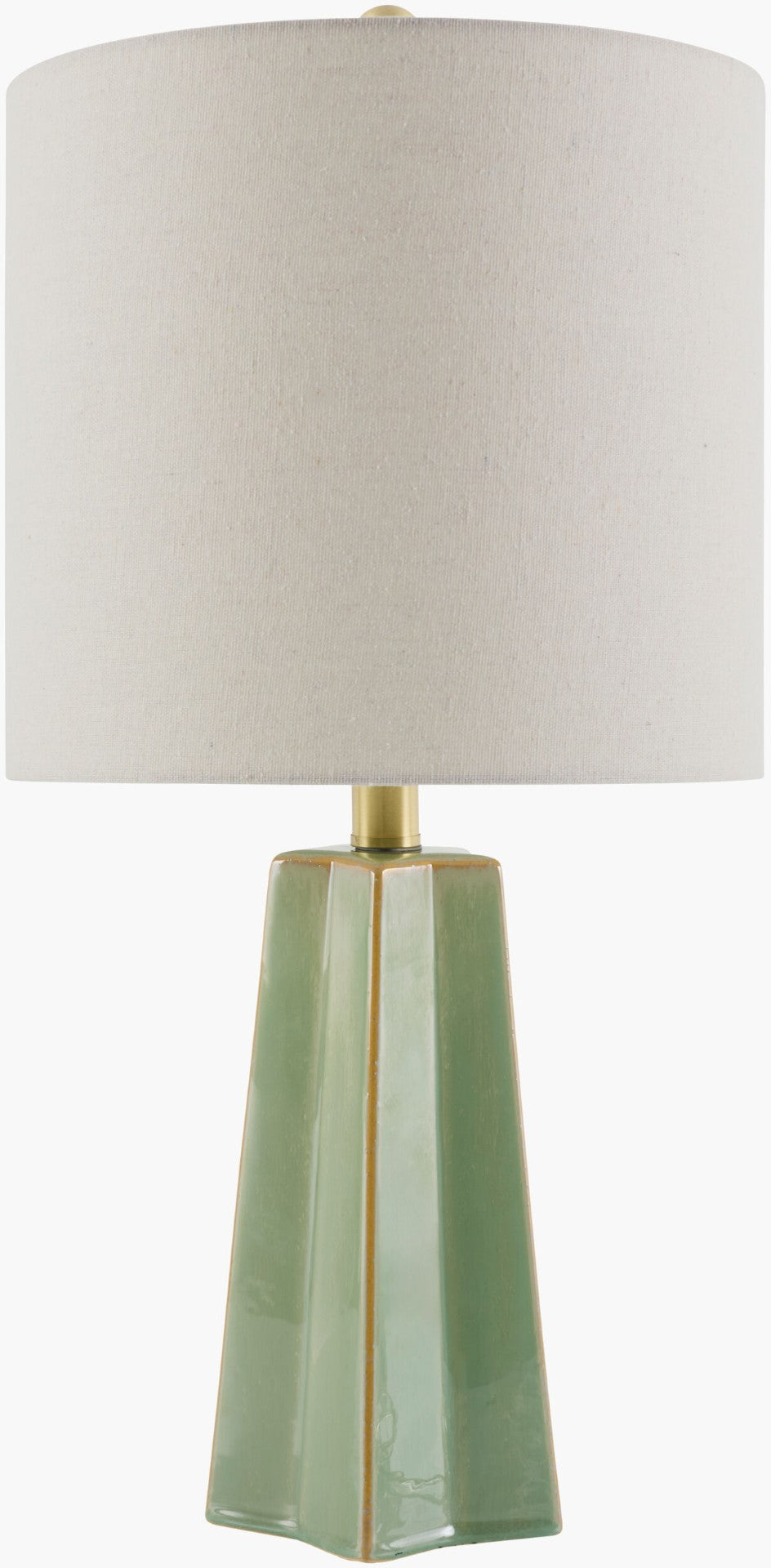 Livabliss Stellan Ceramic Table Lamp with Linen Shade and Iron Finial for Modern Interiors NLL-007