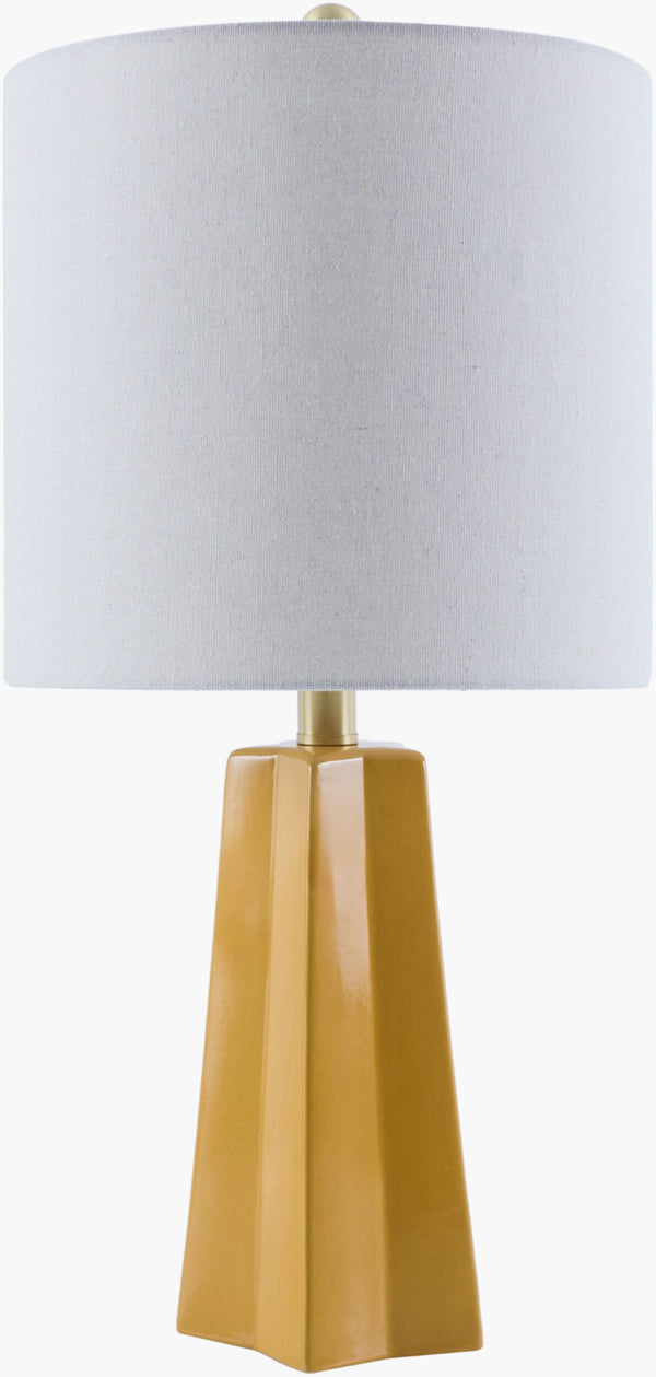Livabliss Stellan Ceramic Table Lamp with Linen Shade for Nightstand or Console Surfaces NLL-010