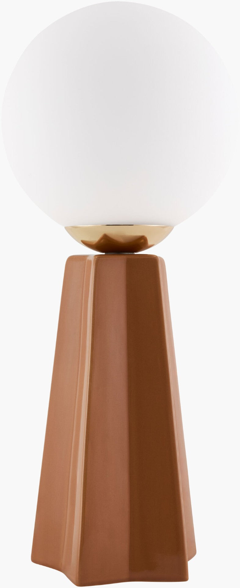 Livabliss Stellan Ceramic Table Lamp with Glass Shade for Bedside or Living Room Decor NLL-013