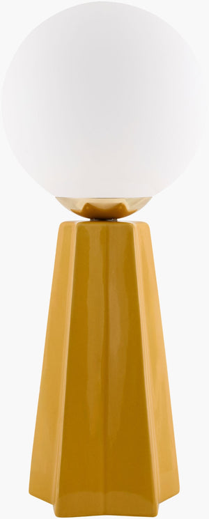 Livabliss Stellan Ceramic Table Lamp with Glass Shade for Ambient Glow in Modern Interiors NLL-014