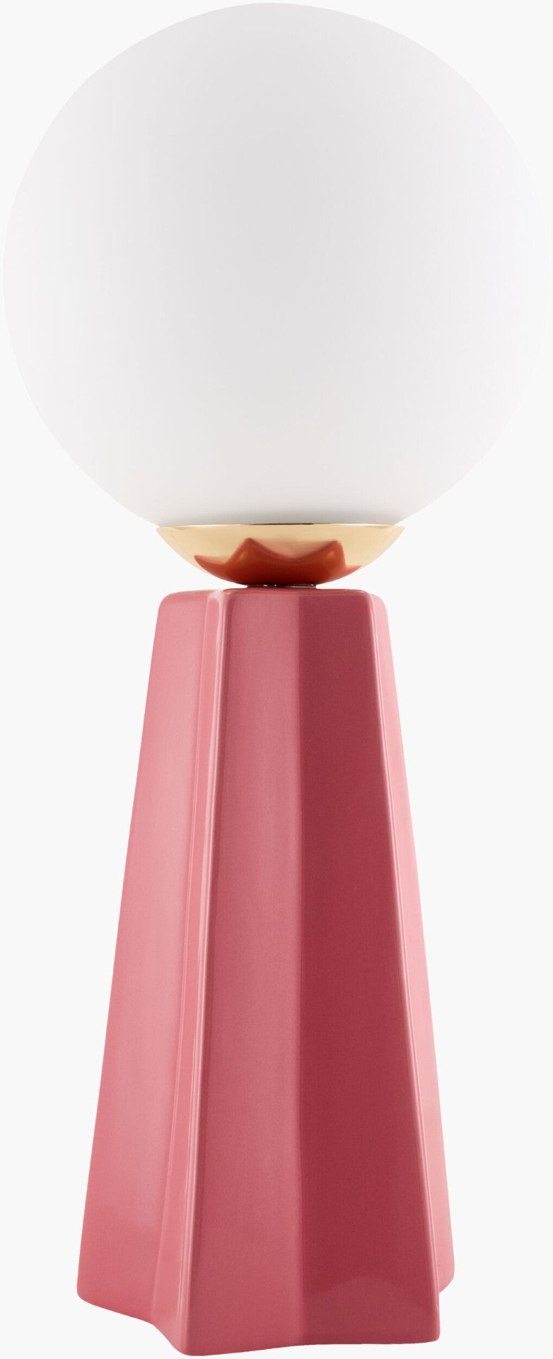 Livabliss Stellan Ceramic Table Lamp with Glass Shade Minimalist Accent for Bedside or Desk NLL-017