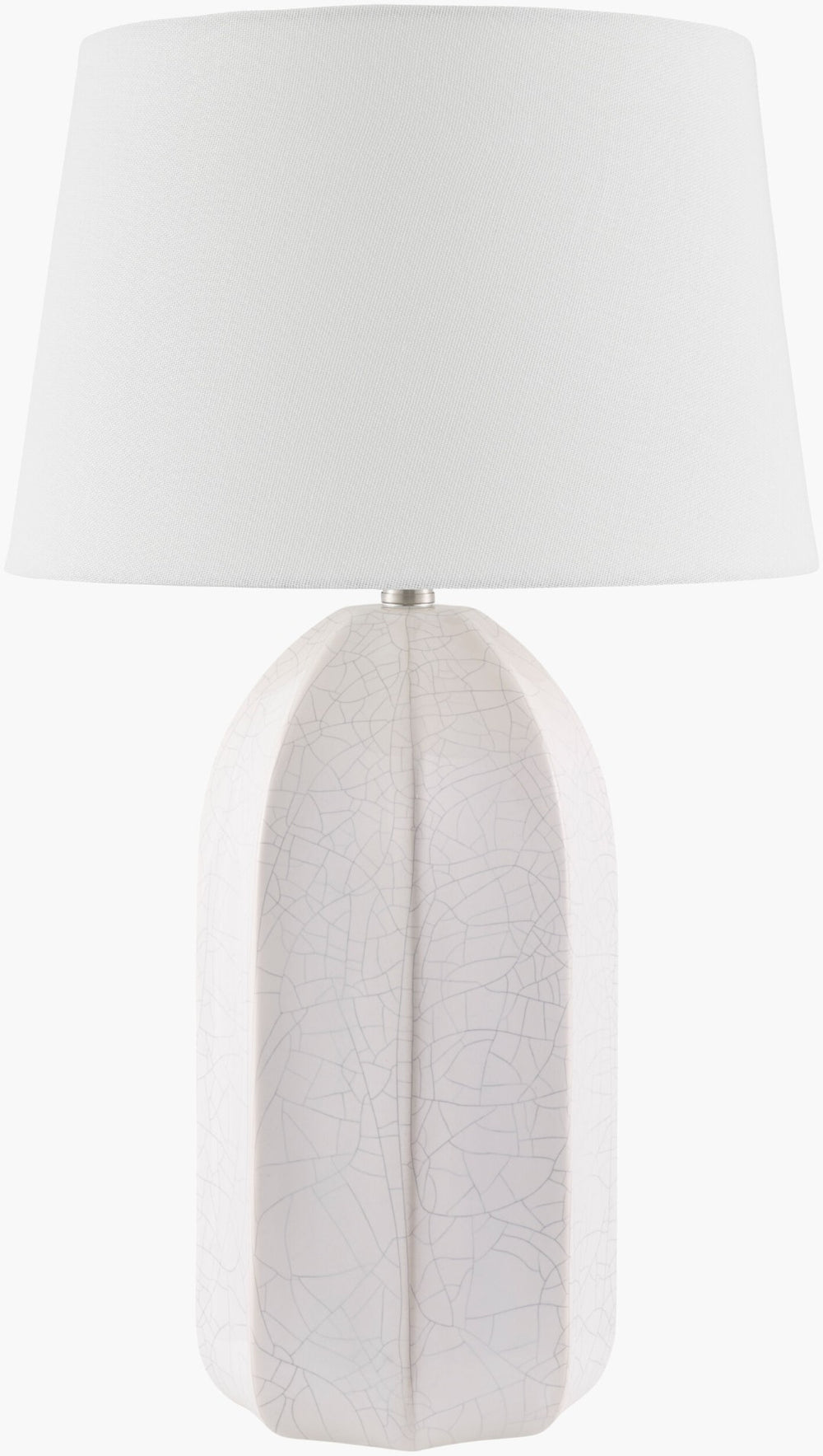 Livabliss Nolan Ceramic Table Lamp with Linen Shade and Iron Finial for Warm Ambient Glow NLN-002
