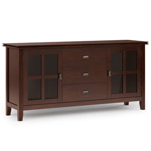 English Elm Artisan Large Sideboard Buffet - Handcrafted Russet Brown Storage Solution For Modern Spaces B136P158418