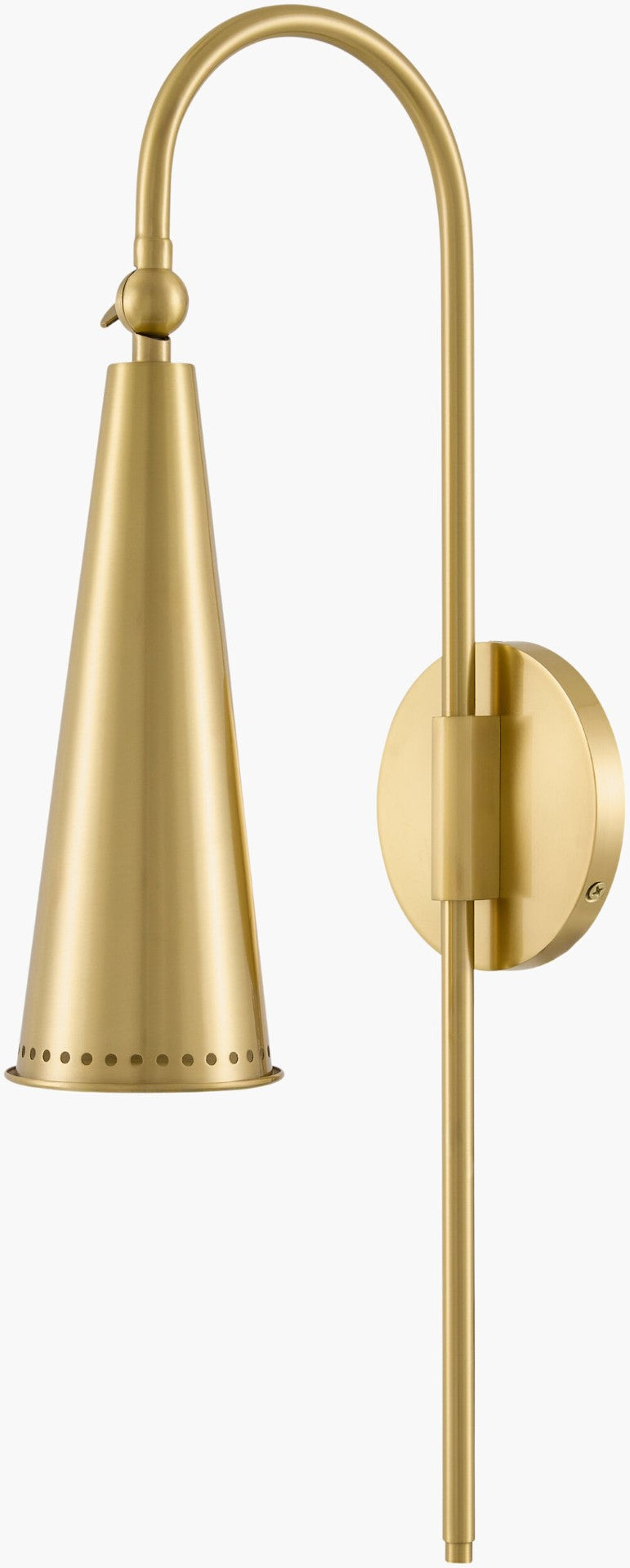 Livabliss Nolure Art Deco Metal Wall Sconce Tall Ambient Light for Hallway or Living Room NLR-001