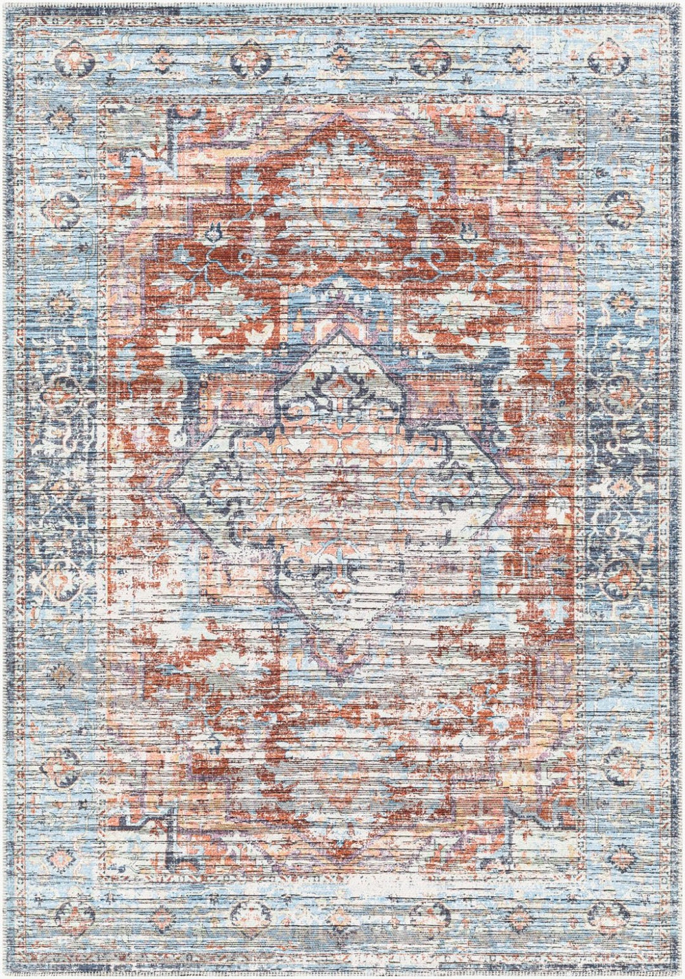 Livabliss Nolita Flatweave Area Rug Chenille Polyester Blend Traditional Modern Living Room NLT2302-91013