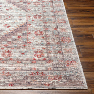 Livabliss Nolita Flatweave Runner Chenille Polyester Traditional Pattern for High Traffic Hallways Light Gray, Dar 9'10" x 13' NLT2304-91013