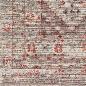 Livabliss Nolita Flatweave Runner Chenille Polyester Traditional Pattern for High Traffic Hallways Light Gray, Dar 9'10" x 13' NLT2304-91013