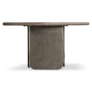 Bernhardt Bernhardt Melba Wire-Brushed Oak Cocktail Table With Textured Cast-Aluminum Panels, 30.5" W 564125
