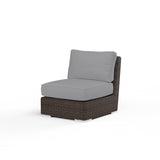 Montecito Armless Club Chair in Canvas Granite w/ Self Welt SW2501-AC-5402 Sunset West