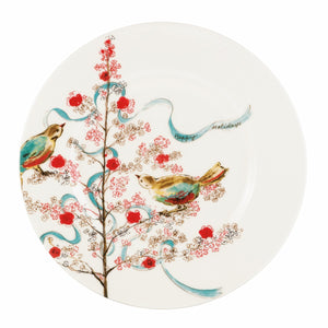 Lenox Chirp Seasonal 8" Salad Plate Multi, WHITE PORCELAIN 810174