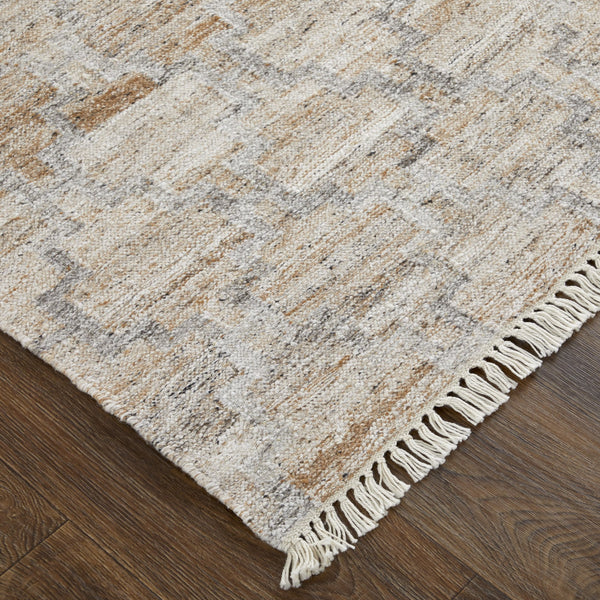 Feizy Rugs Beckett Handwoven Geometric Rug - Eco-friendly Sustainable Pet In Stylish Gray & Beige Tones Tan,Gray,Ivory Pet 8900787fbgegrye10