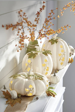 Lenox Lighted Pumpkin Small Centerpiece Ivory, NO COLOR PORCELAIN 883398