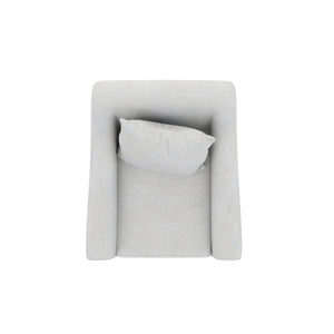 A.R.T. Furniture Magritte Accent Chair In Cream Chenille - Timeless Camel Back Design With Washed Maple Finish Beige Rubberwood Solids,Foam,Fabric,Metal 528503-5851aa