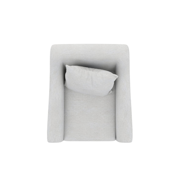 A.R.T. Furniture Magritte Accent Chair In Cream Chenille - Timeless Camel Back Design With Washed Maple Finish Beige Rubberwood Solids,Foam,Fabric,Metal 528503-5851aa