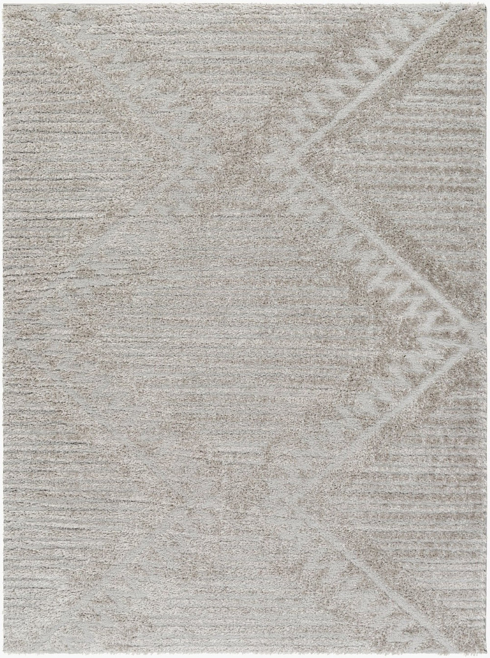 Livabliss Nomadic Bohemian Geometric Machine Woven Polyester Rug for Living Room or Bedroom Medium Gray 6'7" x 9' NMC2300-679