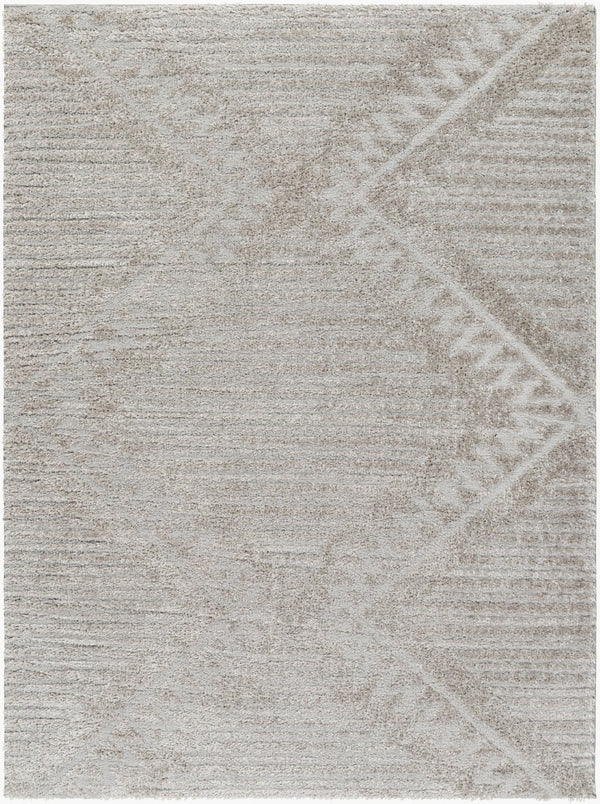 Livabliss Nomadic Bohemian Geometric Machine Woven Polyester Rug for Living Room or Bedroom Medium Gray 6'7" x 9' NMC2300-679