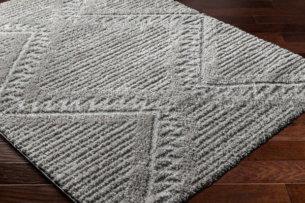 Livabliss Nomadic Bohemian Geometric Machine Woven Polyester Rug for Living Room or Bedroom Medium Gray 7'10" x 10' NMC2300-71010
