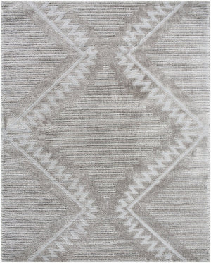 Livabliss Nomadic Bohemian Geometric Machine Woven Polyester Rug for Living Room or Bedroom Medium Gray 7'10" x 10' NMC2300-71010