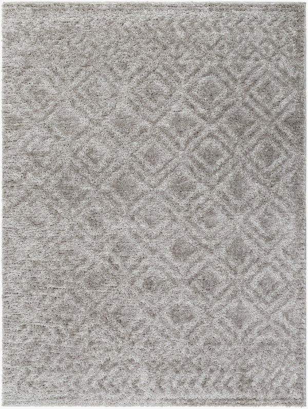 Livabliss Nomadic Turkish Machine Woven Polyester Area Rug Minimalist Modern Living Room Accent Medium Gray 6'7" x 9' NMC2303-679