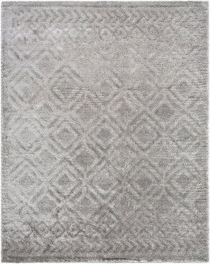 Livabliss Nomadic Turkish Machine Woven Polyester Area Rug Minimalist Modern Living Room Accent Medium Gray 7'10" x 10' NMC2303-71010